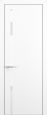Межкомнатные двери Квалитет К1 Lacobel White Pure Белый матовый