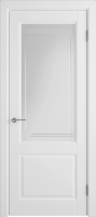 Межкомнатные двери К1 COLORIT ДО матовое с фрезеровкой полосы