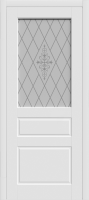 Межкомнатная дверь Честер ДО матовое с рисунком