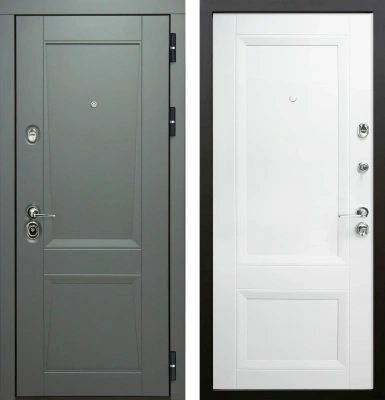 Входные двери Амелия 3К90 ЮР19 RAL 7024 - ЮР20 RAL 9003
