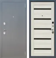 Входные двери M30 металл Букле графит - СБ-1 Сандал белый