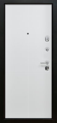 Входные двери Альба ЮР13 Венге черный - ЮР14 ZB Белый