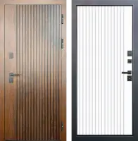 Входные двери Протерма мдф/мдф Орех грецкий Белый