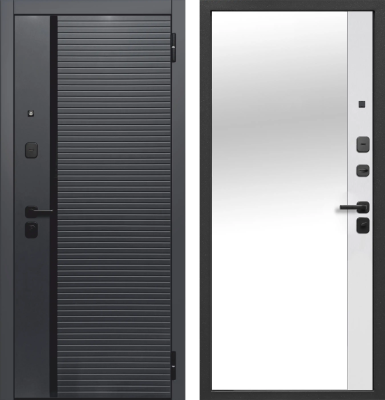 Гарда 7.5 см Черное Зеркало Эмалит белый