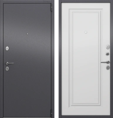 Входные двери LF1 MP Значение отсутствует Темно-серый букле графит - СК-69 Бьянко