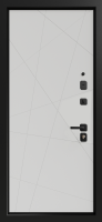 Входные двери Тринити 3К90 TOR ЮР-37 RAL 7021 - H-67 ZB Белый