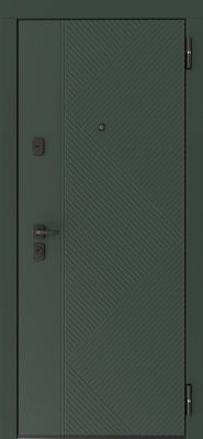 Входные двери TR 3 ЮП-29 Грин - ЮП-18 ZB Белый