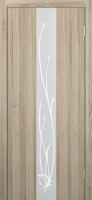 Межкомнатные двери ST13 ДО зеркало матовое с рис.
