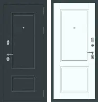 Входные двери M70 с фрезеровкой Муар 7016 - ФЛ-30 Velluto Bianco AG 700