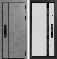 Входные двери Крафт 3К90 ЮР-44 MI 41 Пластер грей - ЮР22 ZB Белый