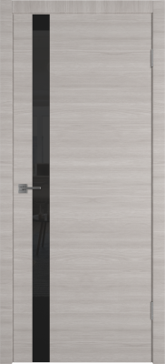 Межкомнатные двери Solo ДO black gloss Stone Oak