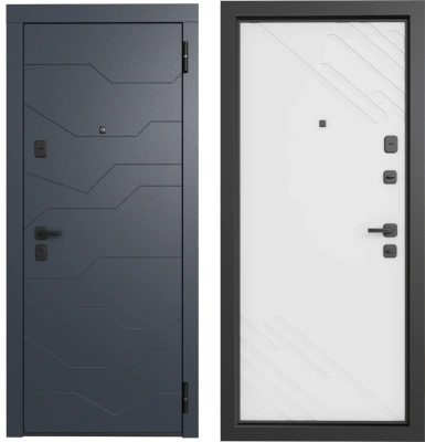 Входные двери TR 10 ЮП-23 ZB 856-2 Грей - ЮП-28 ZB Белый