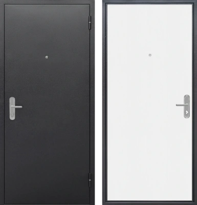 Входные двери Стройгост 5 РФ Серебро Беленый дуб Антик серебро Дуб беленый