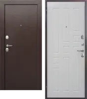 Входные двери Гарда 8 внутреннее Медный антик Белый ясень