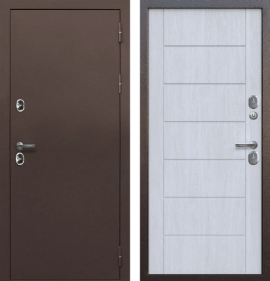 Входные двери ISOTERMA Медный антик Астана милки