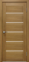 Межкомнатные двери 22S(р) Lacobel белый лак Орех карамель