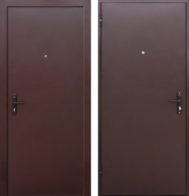 Входные двери Стройгост 5 ВО мет/мет Медный антик Медный антик