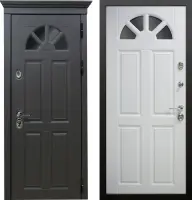 Входные двери Полония 3К90 О-П(окно) TSBR 7021 - О-П(окно) RAL 9003