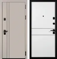 Входные двери Молден 3К90 горизонталь 2 ЮП-32 Латте (ZB855-2) - ЮП-34 ZB Белый