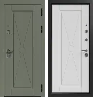 Входные двери Мирель 3К90 ЮР-30 RAL 6007 - ЮР-30 RAL 9003