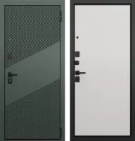 Входные двери T4 TRUST ECO PP E-163 Авокадо - Е-100 Эмаль белоснежный