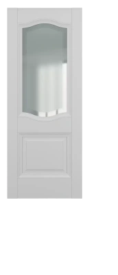 Межкомнатная дверь Венеция ДО Baguette B2.2 Сатинато с рамкой