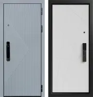 Входные двери Тринити ЮР-37 RAL 7011 - H-67 ZB Белый