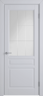 Межкомнатные двери К2 COLORIT ДО матовое с рисунком решетка