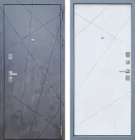 Входные двери M7 ФЛ-31 Бетон графит - ФЛ-31 бетон снежный