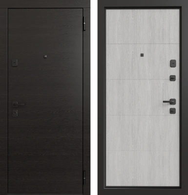 Входные двери TR 15 ЮП-13 Венге черный - ЮП-4 Artic Oak