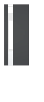 Межкомнатные двери H3 ДО ART Lite Lacobel White Pure Темно-серая эмаль