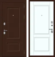 Входные двери M71 с фрезеровкой Муар 8019 - ФЛ-30 Velluto Bianco AG 700