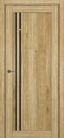 Межкомнатные двери S22 ДО Lacobel Black Classic Голд Вуд