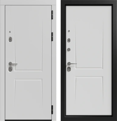Входные двери Соната 3К90 ЮР-41 RAL 7037 - ЮР-41 RAL 9003