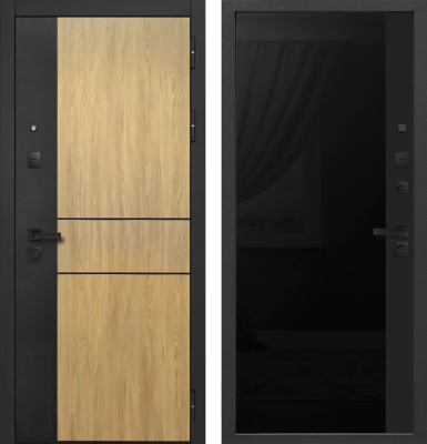 9 см Smart 2 Lacobel Black Сатин черный