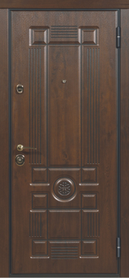 Входные двери Тревизо 3К90 ХФ-14 Дуб темный - ХФ-14 Дуб золотой