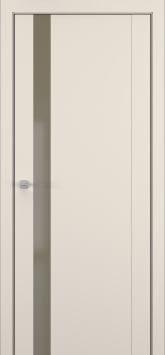 Межкомнатные двери S26 ДО Matelac бронза мат. Матовый крем