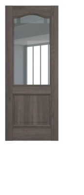 Межкомнатные двери Венеция ДО Baguette B5.1 мателюкс прозрачное Дарк вуд