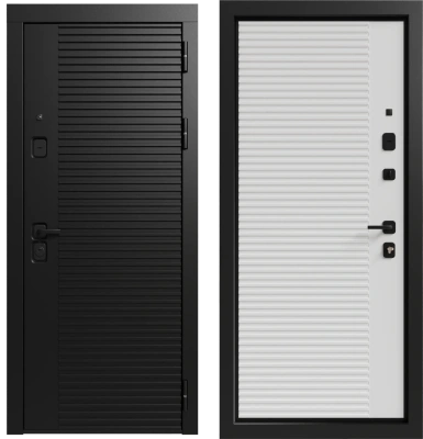 Входные двери Авалон 3К90 ЮР-34 ZB 999-2 Черный кварц - ЮР-34 RAL 9003