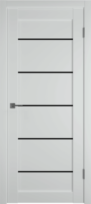 Межкомнатные двери E27 ДО black gloss Steel