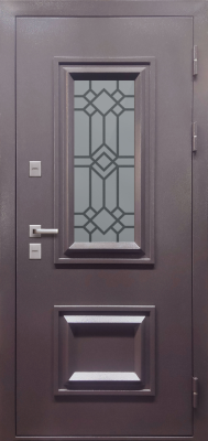 Входные двери PRO 11см Протерма 3D Шоколад Шоколад букле Велюр белый софт