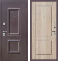 Входные двери M51 с фрезеровкой Букле опал - ФЛ-30 Дуб Сонома светлый