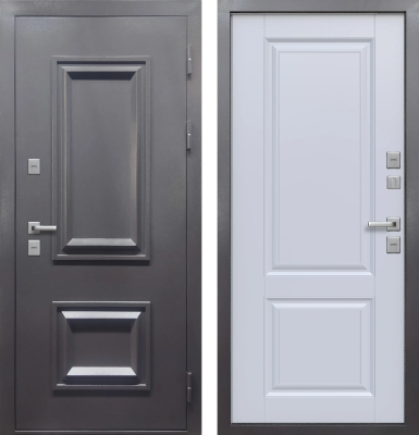 Протерма Багет Букле Антрацит/ Велюр белый