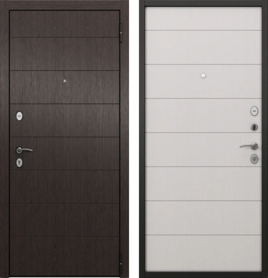 Входные двери H2 HOME ECO PP E-135 Венге - Е-135 Белый ларче