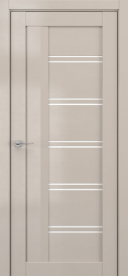 Межкомнатные двери V5 Lacobel белый лак Стоун вуд