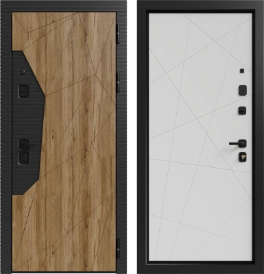 Входные двери Лимана ЮР-33 Дуб санремо - H-67 ZB Белый