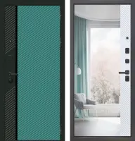 Входные двери M18 ФЛП-26 Velluto Avocado - ФЛЗ-27 Velluto Bianco AG 700