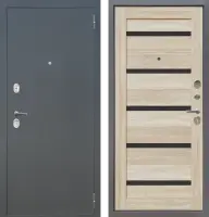 Входные двери M4 ФЛ Букле графит - СБ-1 Дуб Сонома светлый