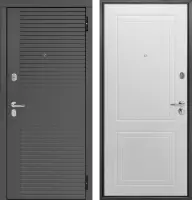 Входные двери Гарда Линии Сатин графит Эмалит белый