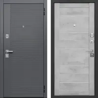 Входные двери Бостон Сатин графит бетон снежный